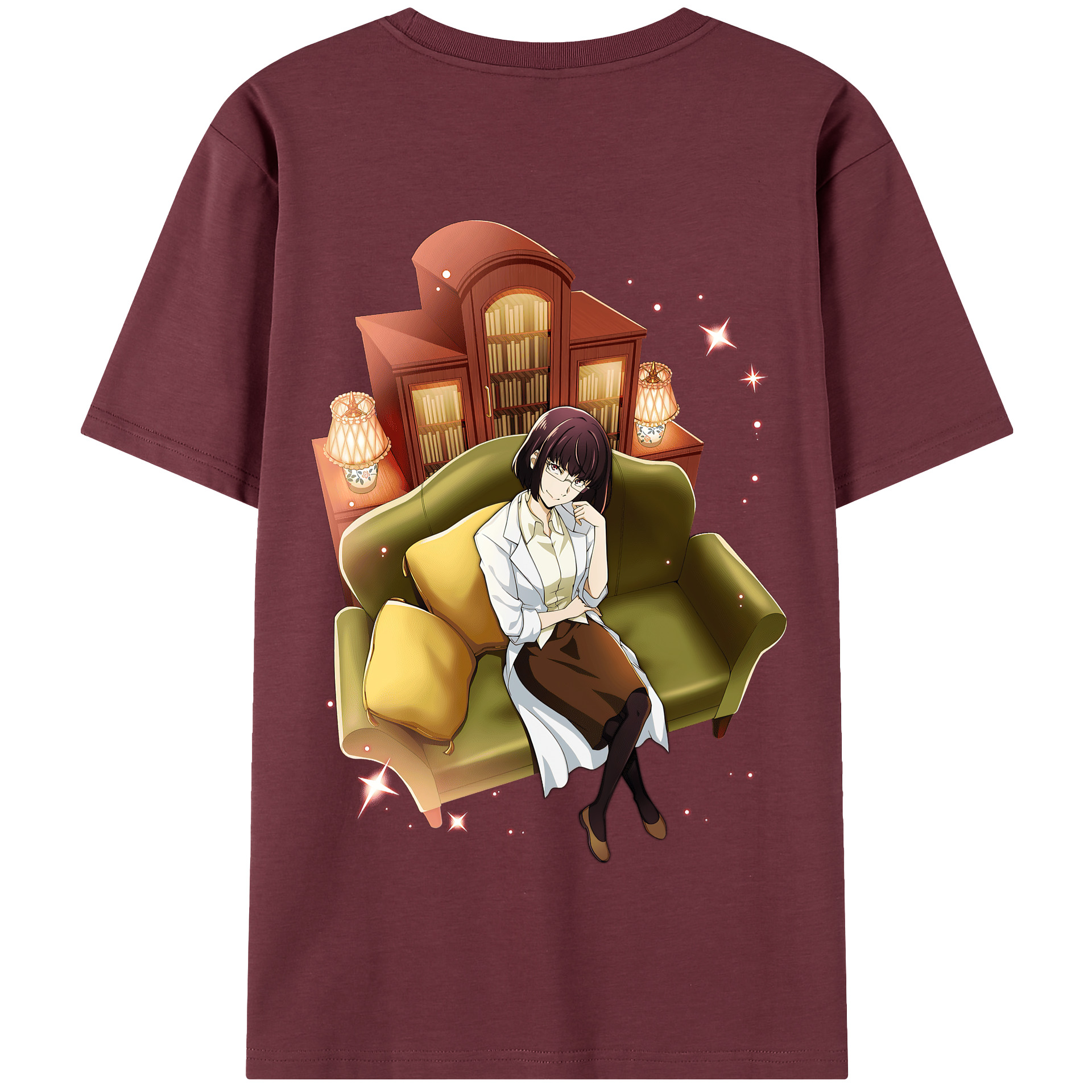 （画像用） 文豪ストレイドッグス Bungo Stray Dogs 綿100％半袖Tシャツ（背面プリント）